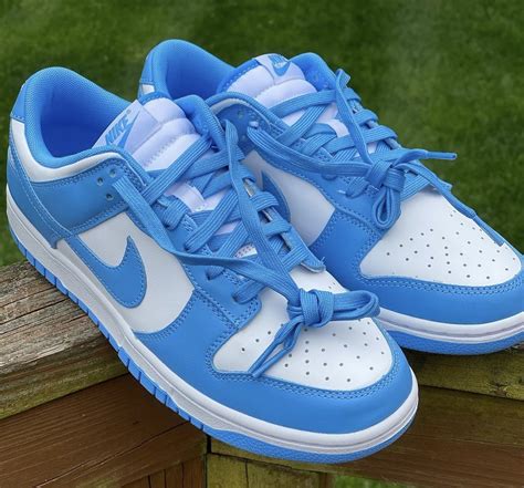 nike dunks light blue